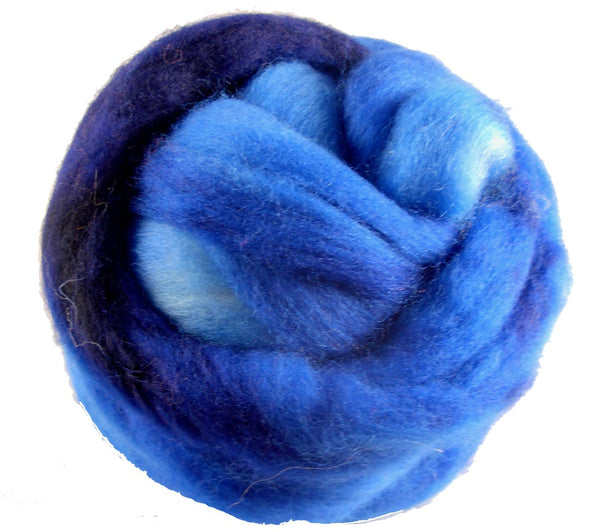 Merino Wool Roving, Sky Blue