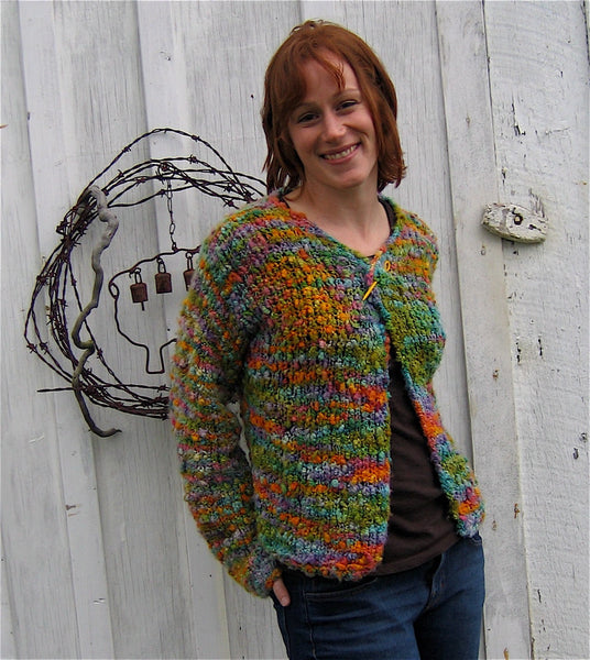 Slubby Nubby Cardigan Kit