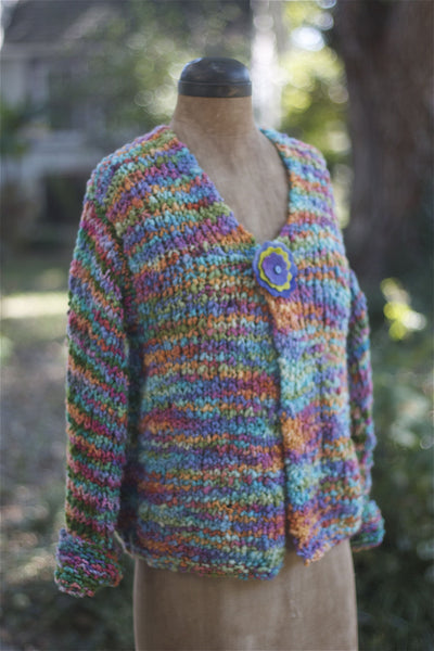 Slubby Nubby Cardigan Kit